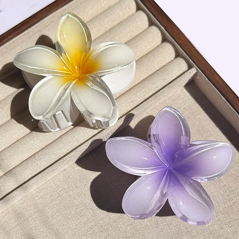 Nara™ | 1/2/3 Pcs Hawaiian Gradient Flower Hair Claw Clip Women Fashion Large Hair Clip Girls Hairpin Barrettes Bohemia Hair Accessories - Image 10