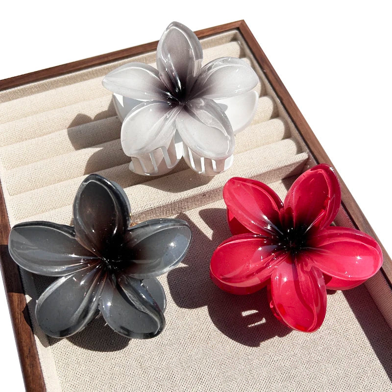 Nara™ | 1/2/3 Pcs Hawaiian Gradient Flower Hair Claw Clip Women Fashion Large Hair Clip Girls Hairpin Barrettes Bohemia Hair Accessories - Image 20