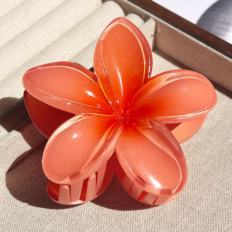 Nara™ | 1/2/3 Pcs Hawaiian Gradient Flower Hair Claw Clip Women Fashion Large Hair Clip Girls Hairpin Barrettes Bohemia Hair Accessories - Image 32