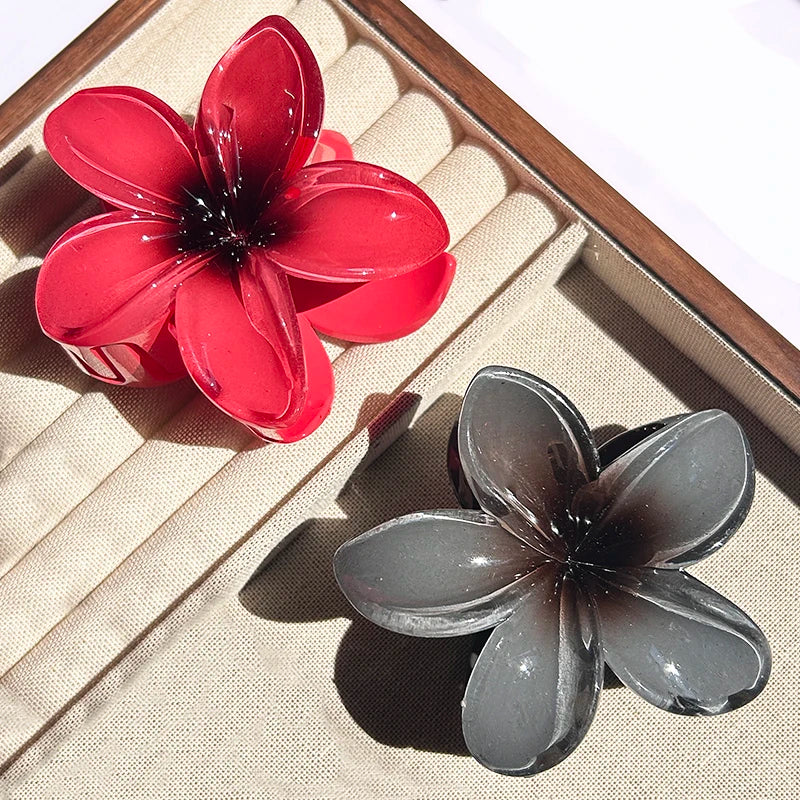 Nara™ | 1/2/3 Pcs Hawaiian Gradient Flower Hair Claw Clip Women Fashion Large Hair Clip Girls Hairpin Barrettes Bohemia Hair Accessories - Image 7