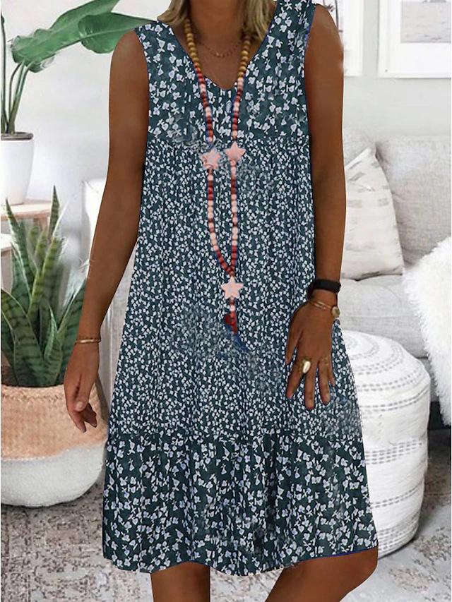 Acacia™ | Sleeveless Floral V-Neck Dress - Image 4