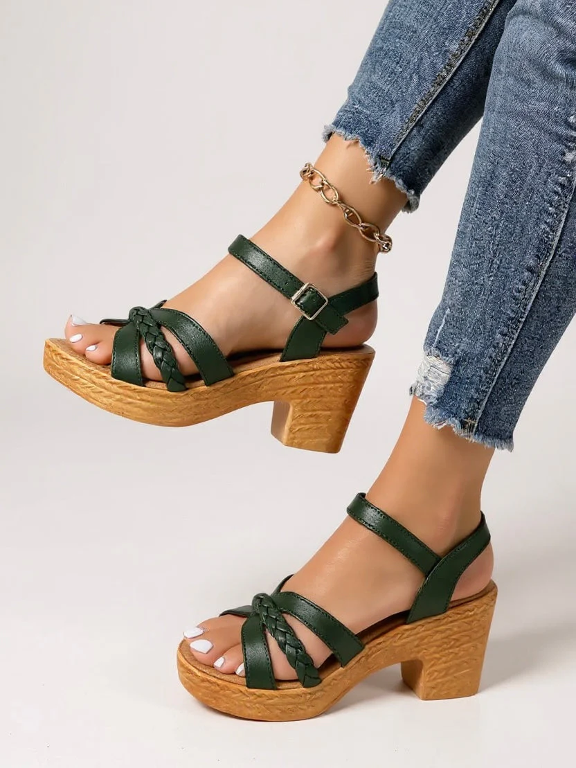 Alina | Braided Heel Sandals - Image 6