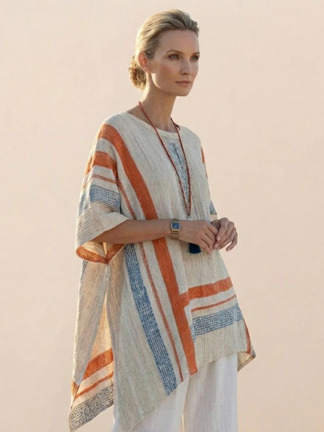 Alma | Women's Embroidered Two-Piece Set Wide Leg Pants Tunic Top - Image 64