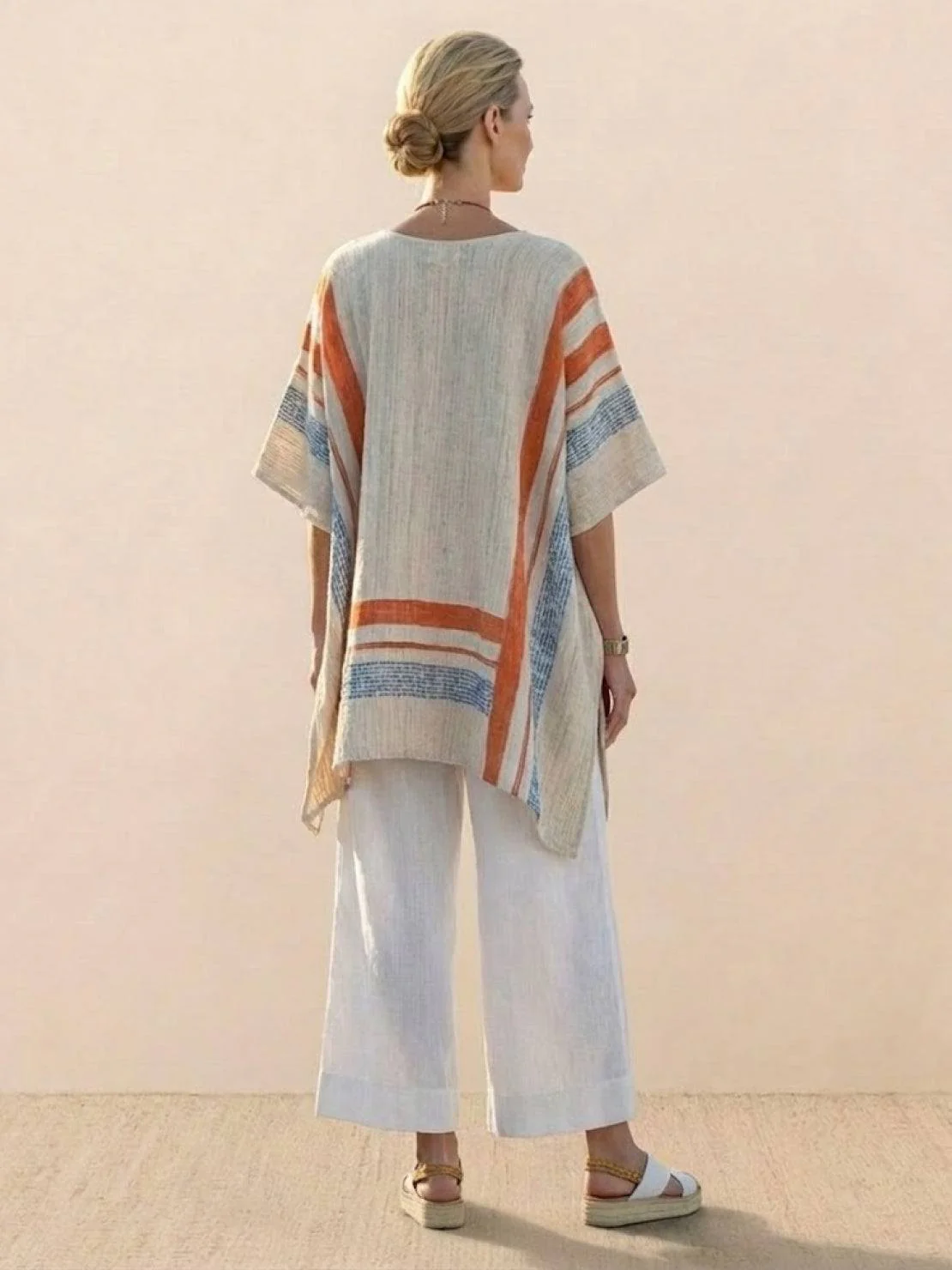 Alma | Women's Embroidered Two-Piece Set Wide Leg Pants Tunic Top - Image 66