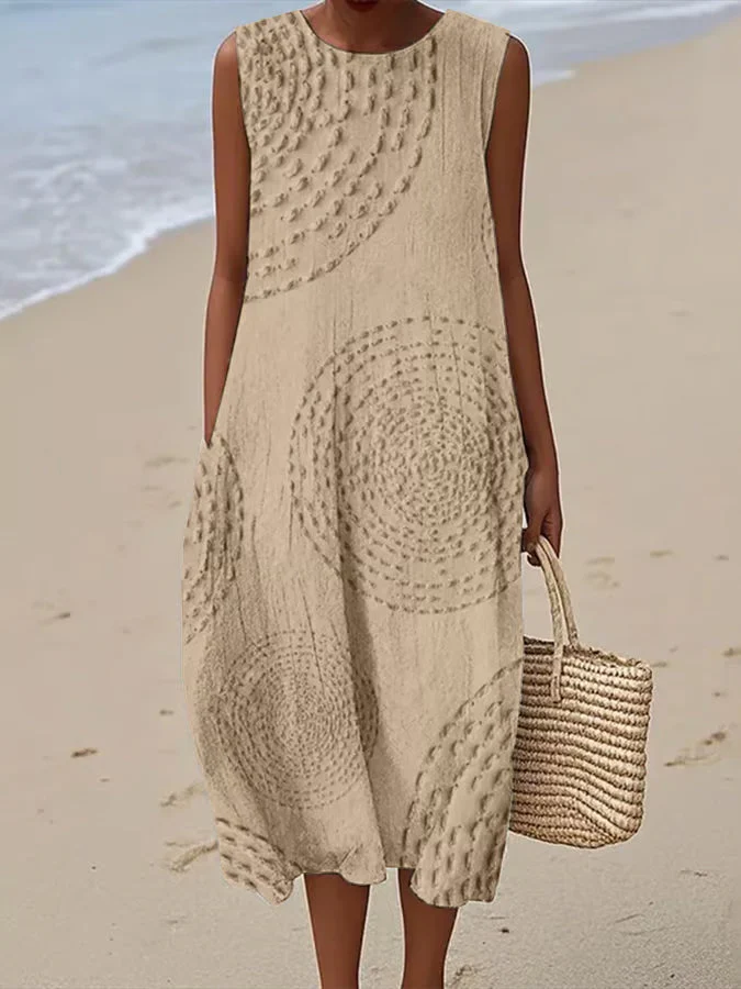 Ashleigh™ | Sleeveless Maxi Dress with Textured Design - Image 5