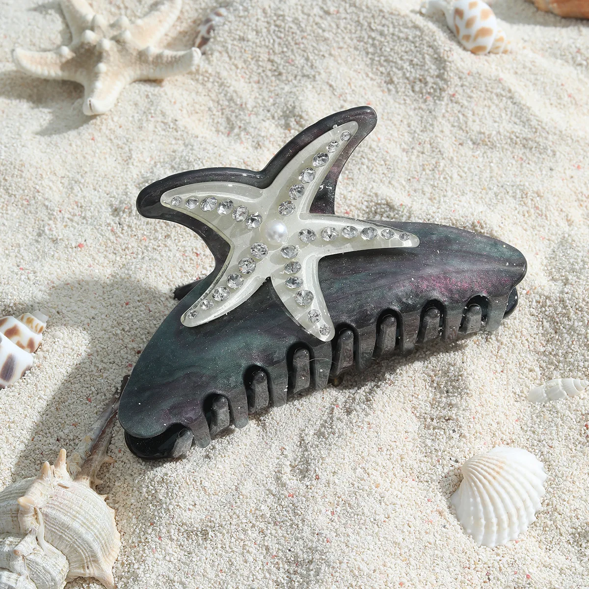 Marlee™ | Beach Starfish Series Collection Hair Claw Colorful Fish Seaweed Starfish Crab Hair Clip Shark Clip for Woman Hair Accessory - Image 18