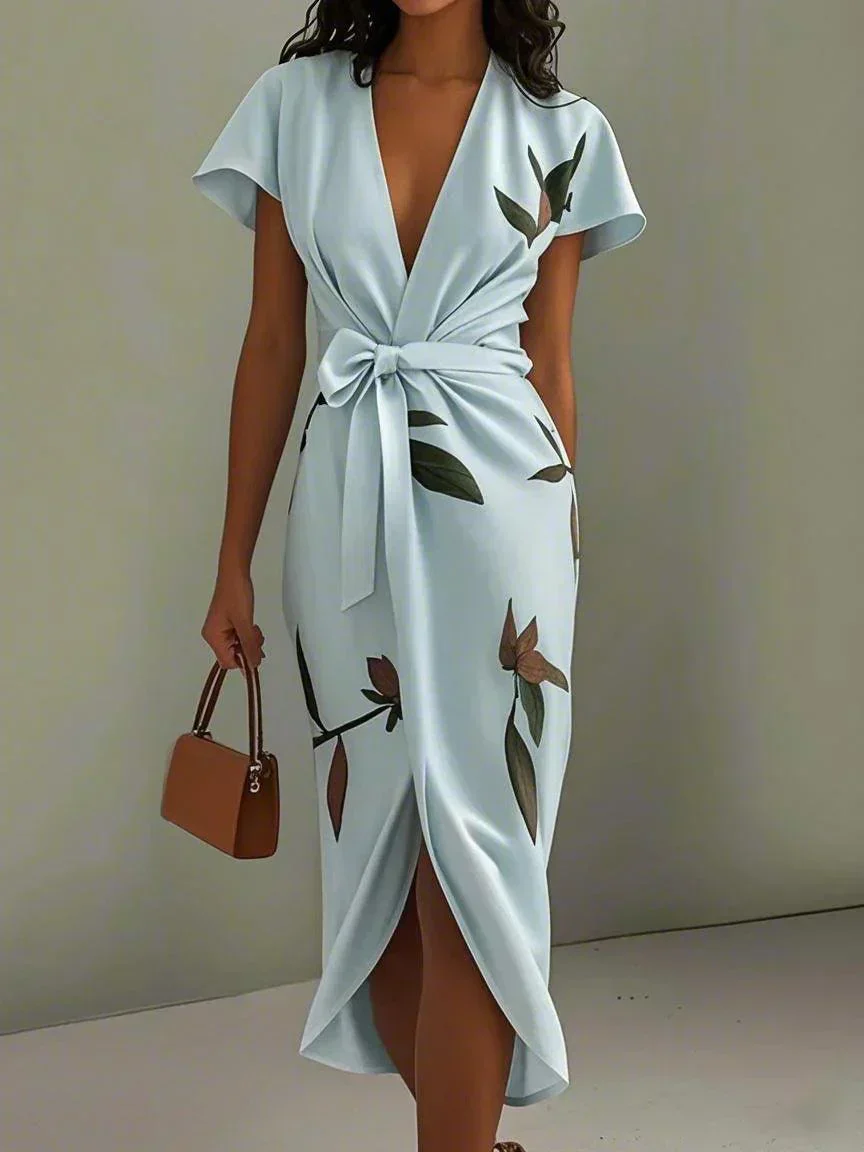 Billie™ | Elegant Wrap Midi Dress - Image 2