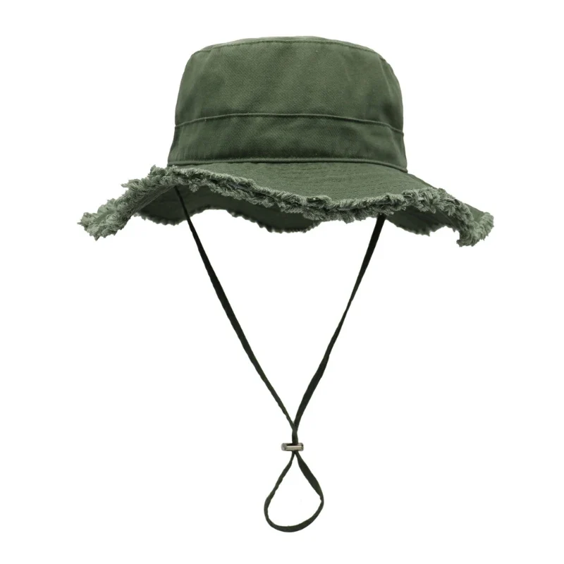 Sophie™ | Bucket Hat for Adult Teenagers Wide Brim Foldable Soft Fisherman Hat Spring Summer Anti-uv Hat Frayed Edge Design - Image 8