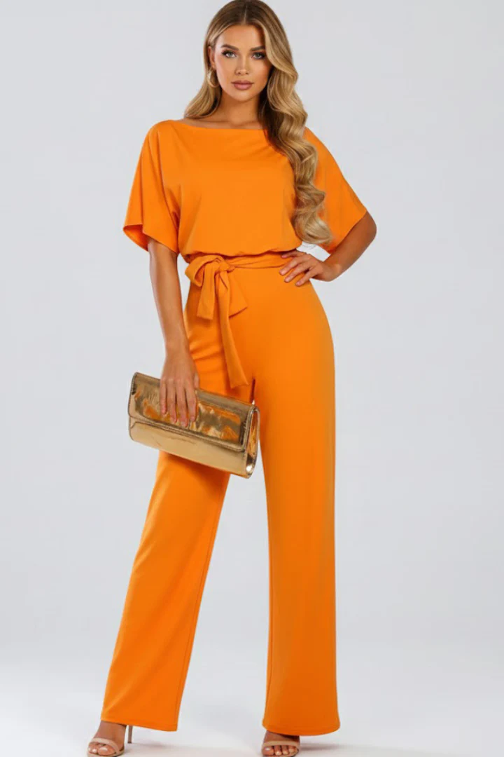 Celina | Women's Wide Leg Belted Jumpsuit - Image 10