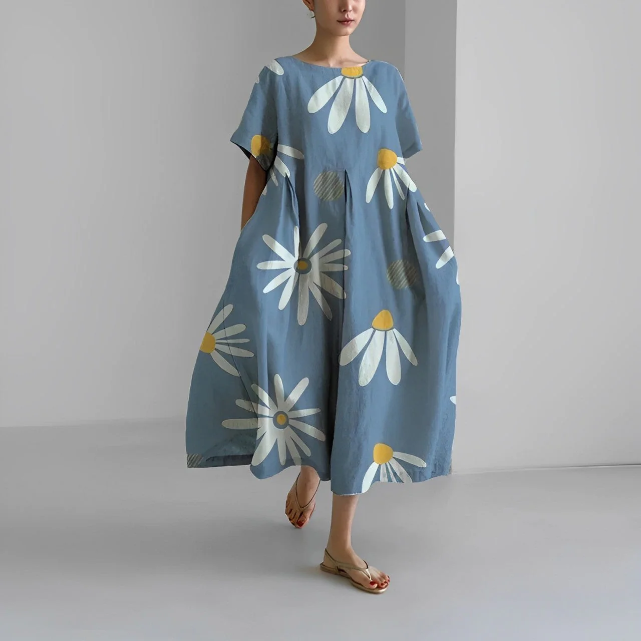 Claire | Bohemian Floral Print Dress - Image 11