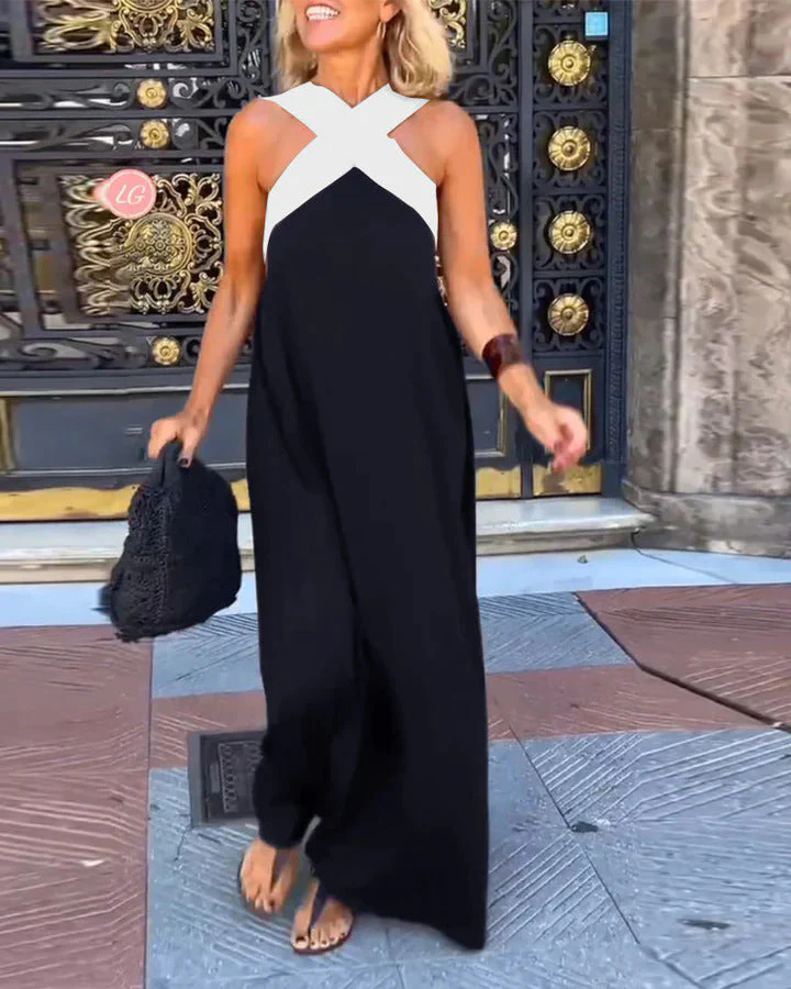 Clara | Cross-Neck Maxi Dress - Image 5