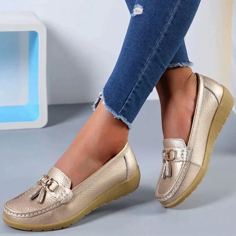 Cleo | Women's Slip-On Loafers with Tassel Detail - Image 7