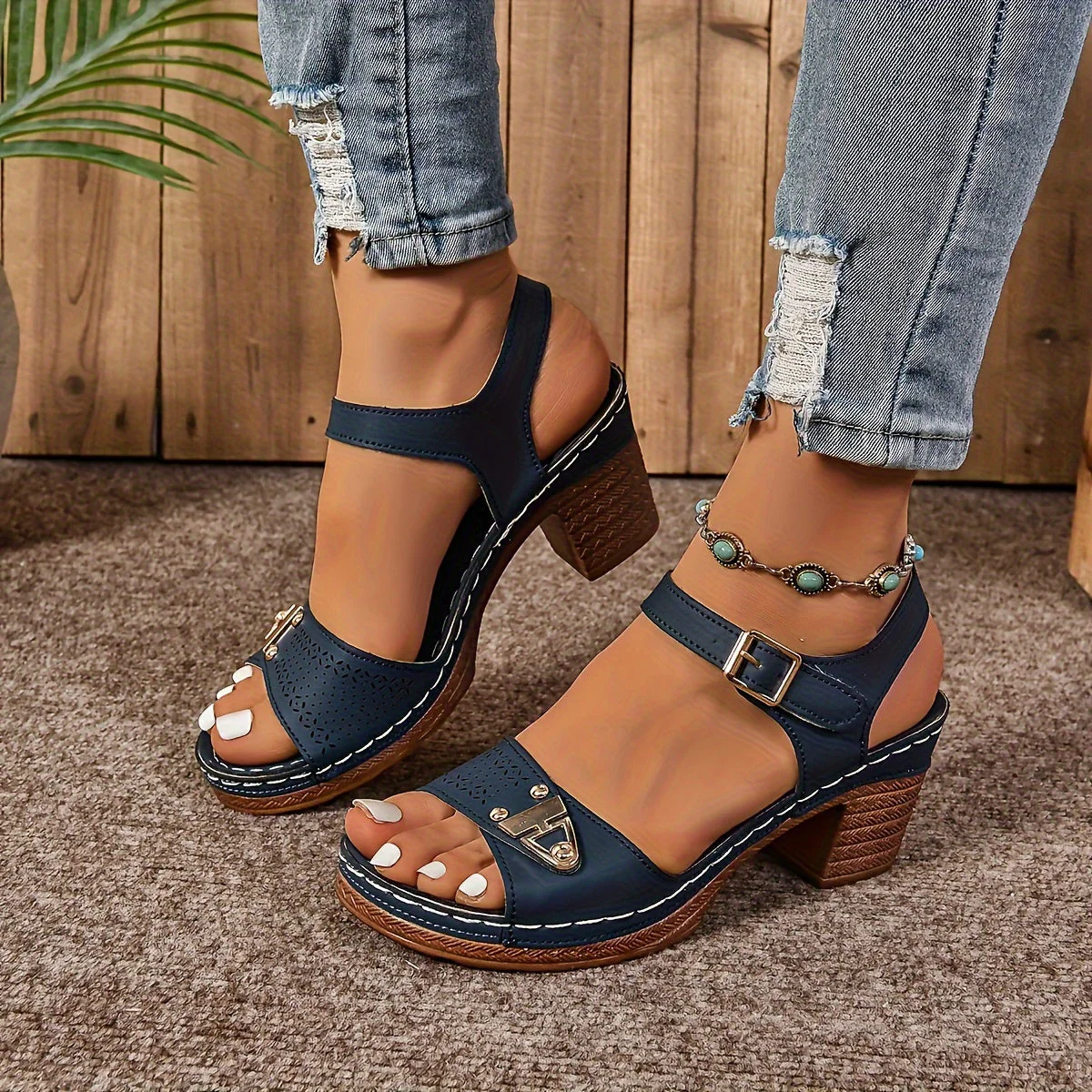 Adelina™ | Comfort Buckle Sandals - Secure support - Image 15
