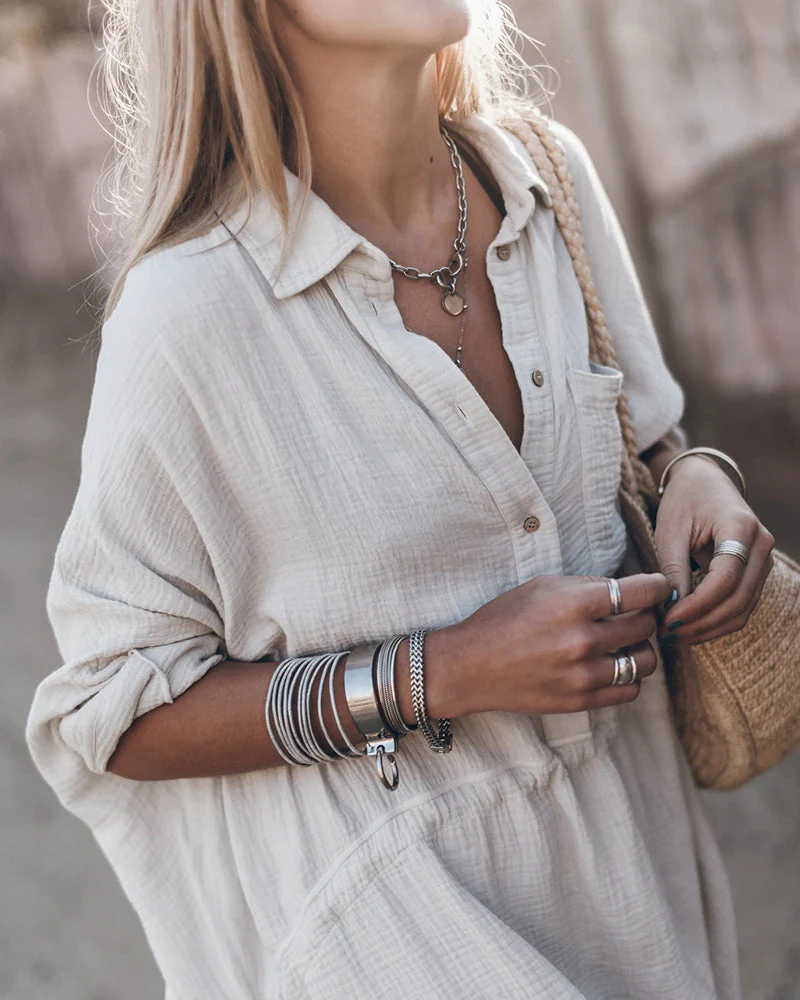 Dalia  | Chic Shirt Dress - Image 3