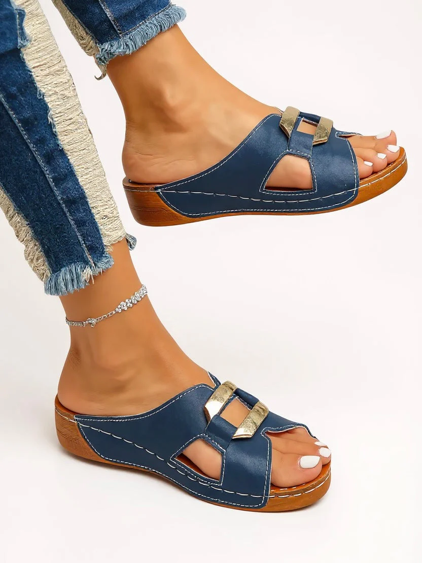 Dara | Double-Buckle Slides - Image 3