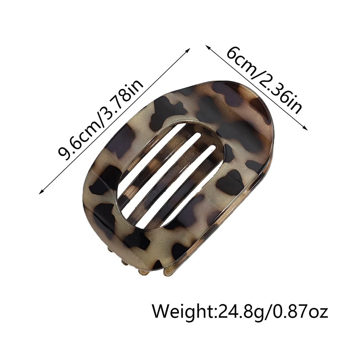 Brenda™ | Fashion Oval Flat Hair Claw Clips for Women Matte Duckbill Clip Back-of-Head Bun Hair Accessories Simple Clip Hair Ornament - Image 3