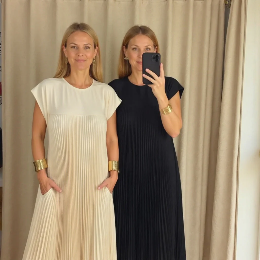 Gwendoline | Pleated Maxi Dress - Image 13