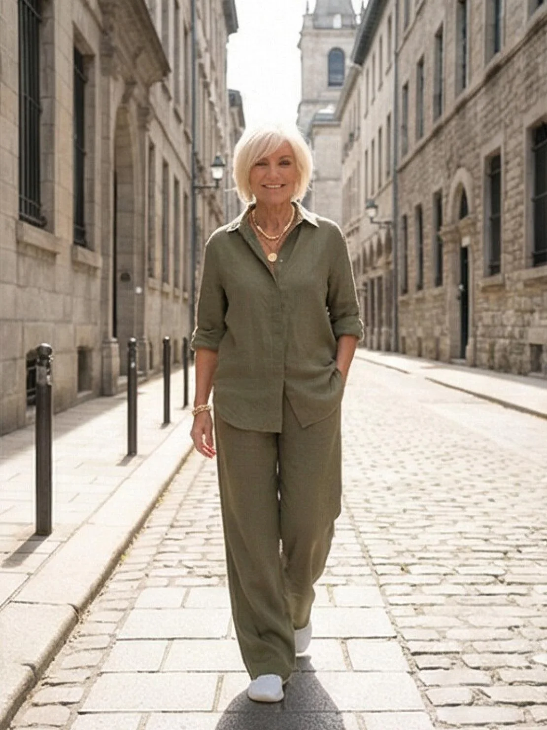 Harper | Women's Casual Co-ord Set Oversized Shirt & Wide Leg Trousers - Image 24