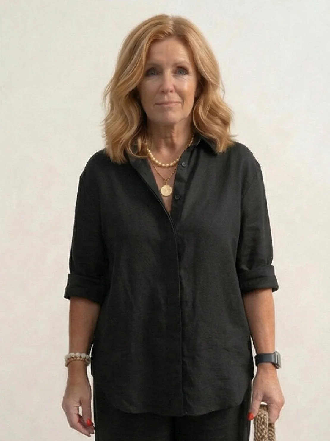 Harper | Women's Casual Co-ord Set Oversized Shirt & Wide Leg Trousers - Image 31