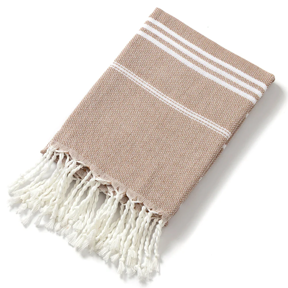Joanna | Holiday Towels with Tassel, Striped Bath Towels - Image 7