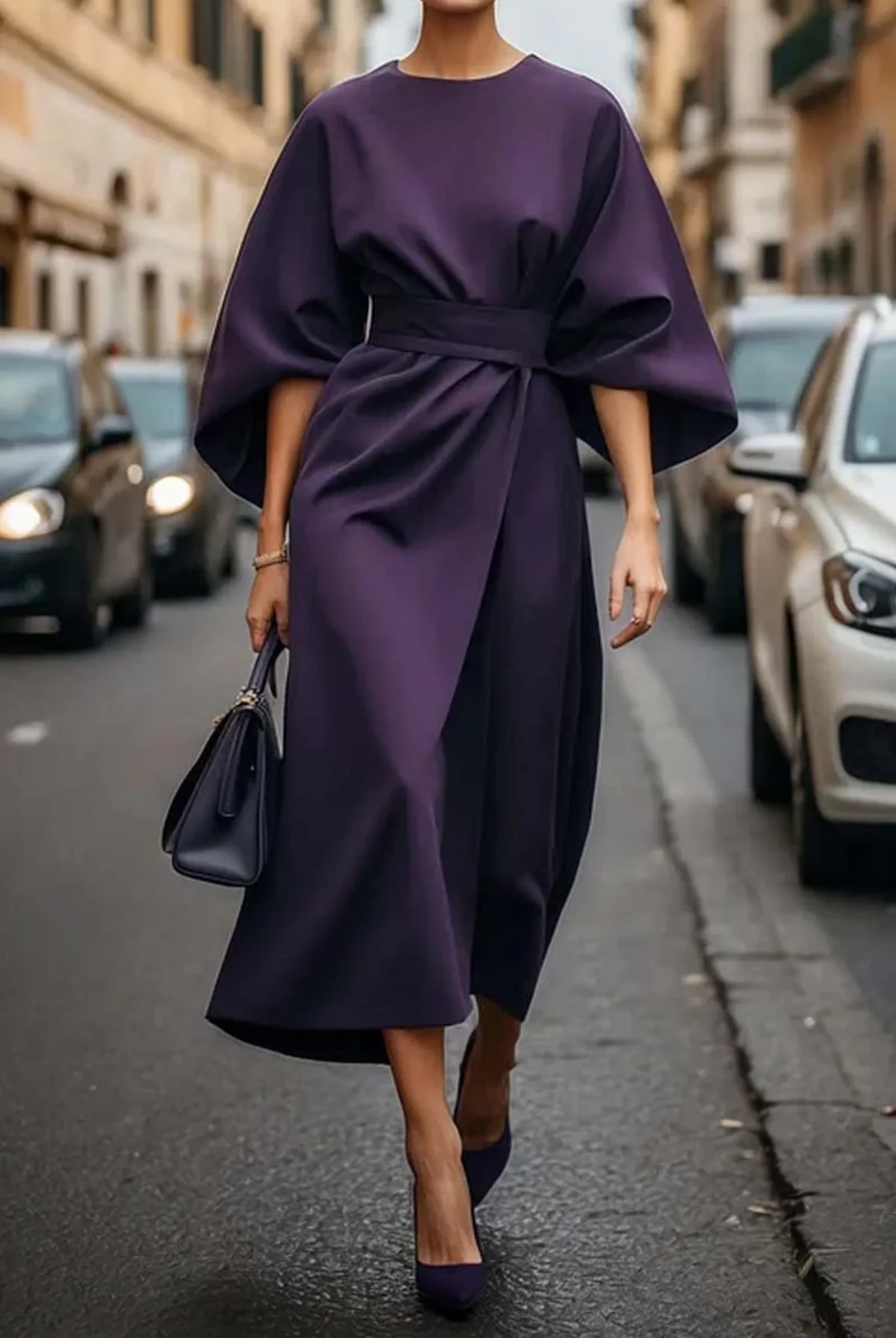 Keira | Dress with Flowing Sleeves - Image 6