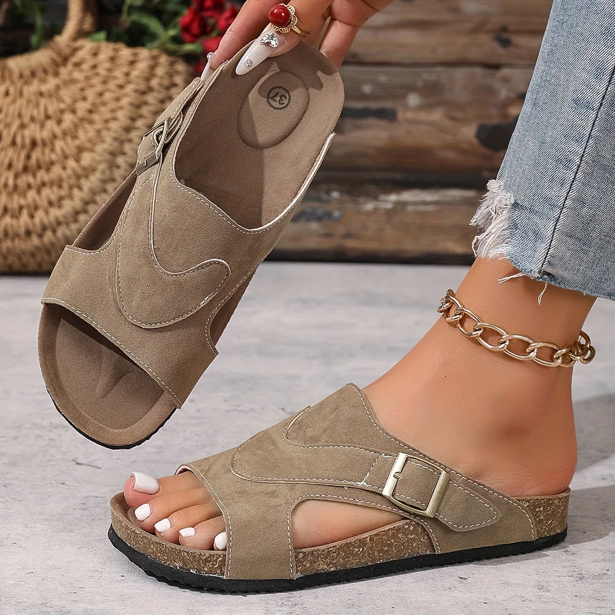Lidiya | Stylish Non Slip And Strap Sandal - Image 3