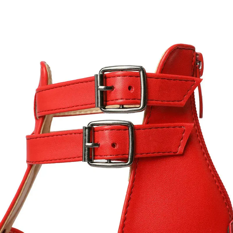 Lucia Leather Platform Sandals - Image 4