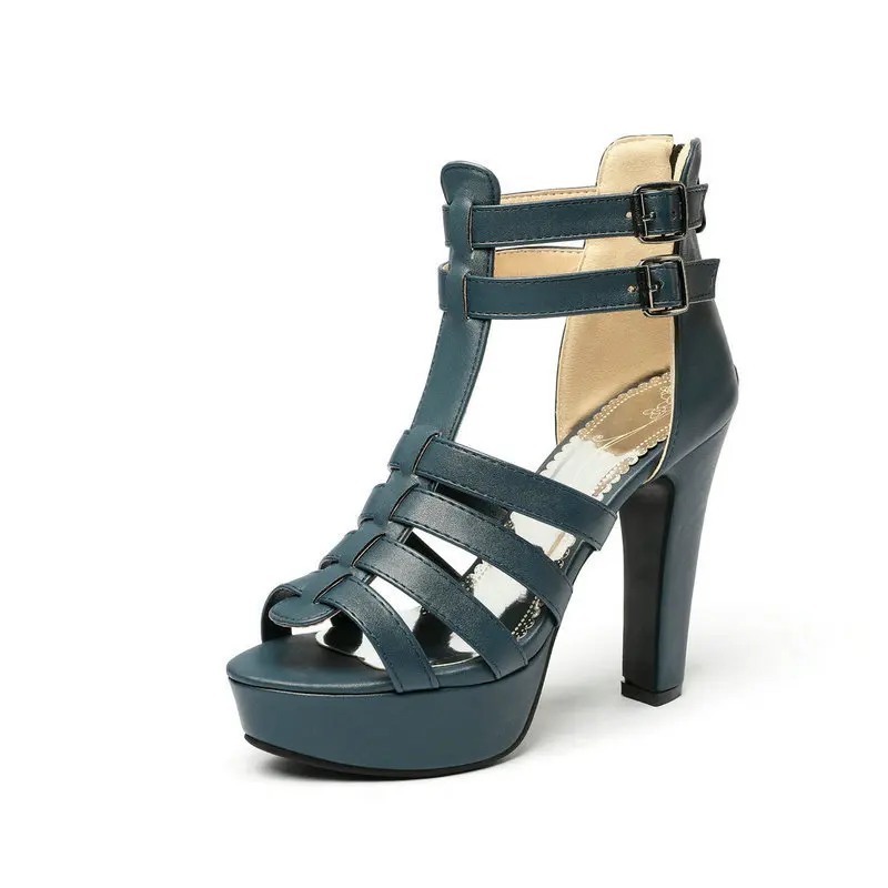 Lucia Leather Platform Sandals - Image 8