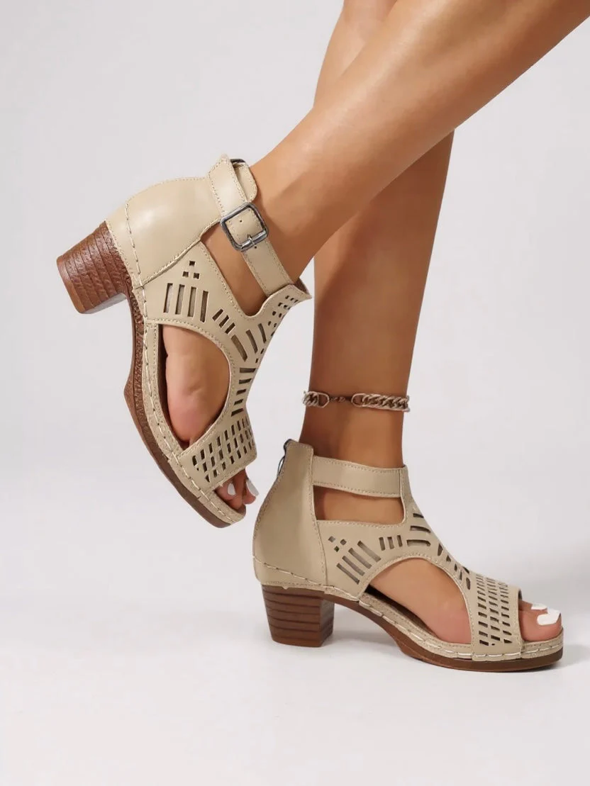 Mara | Cutout Heel Sandals - Image 3