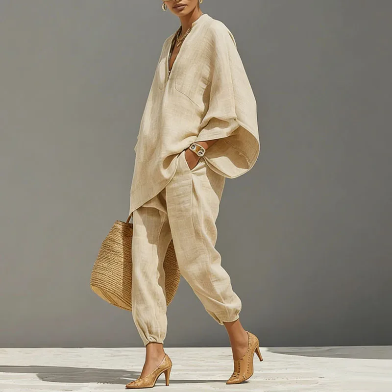 Marlena | Women's Batwing Sleeve Two Piece Set - Image 4