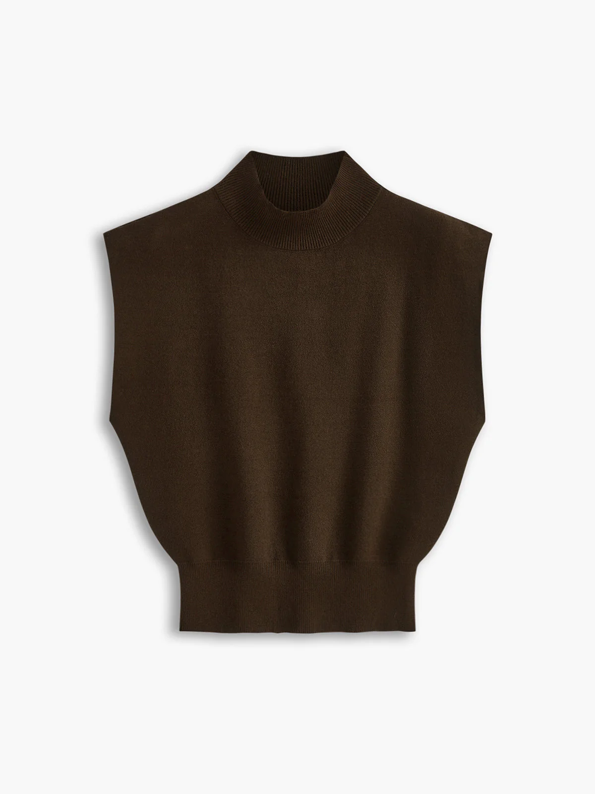 Mona | Women's Mock Neck Knit Sweater Vest Sleeveless Top - Image 23