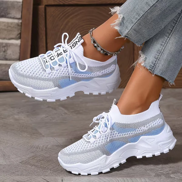 Ondine | Women's Breathable Mesh Walking Sneakers - Image 9