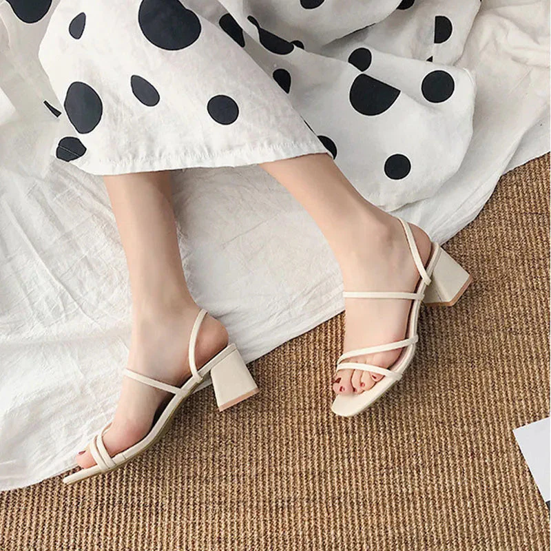 Pamela™ | Strappy Block Heel Sandals - Image 8