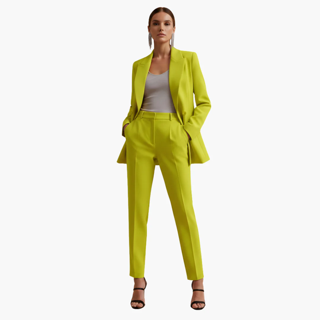 Persephone | Women's Double Breasted Blazer Set - Image 15
