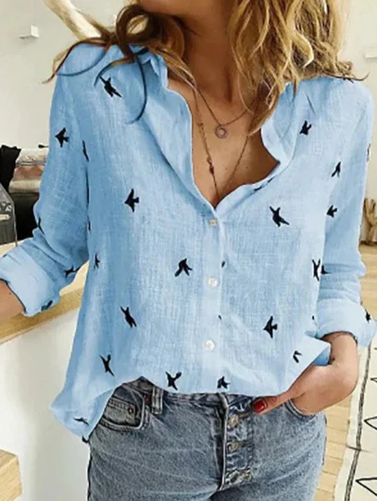 Piper | Women's Relaxed Linen Blend Button-Down Shirt - Image 10