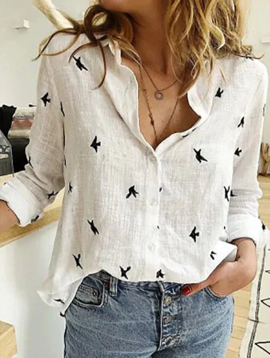 Piper | Women's Relaxed Linen Blend Button-Down Shirt - Image 12