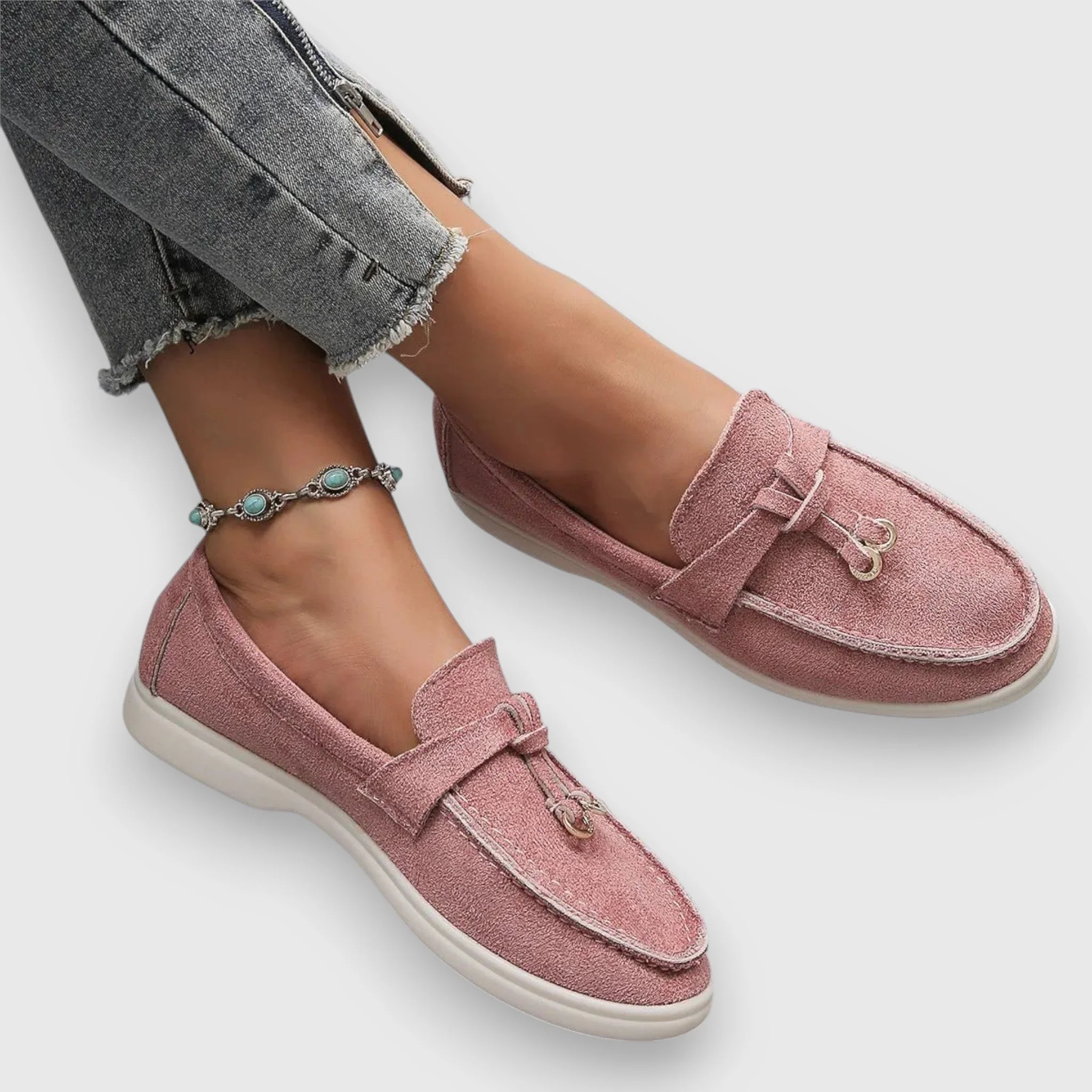 Pippa | Women's Suede Tassel Loafers Slip-On Flat Moccasin - Image 3