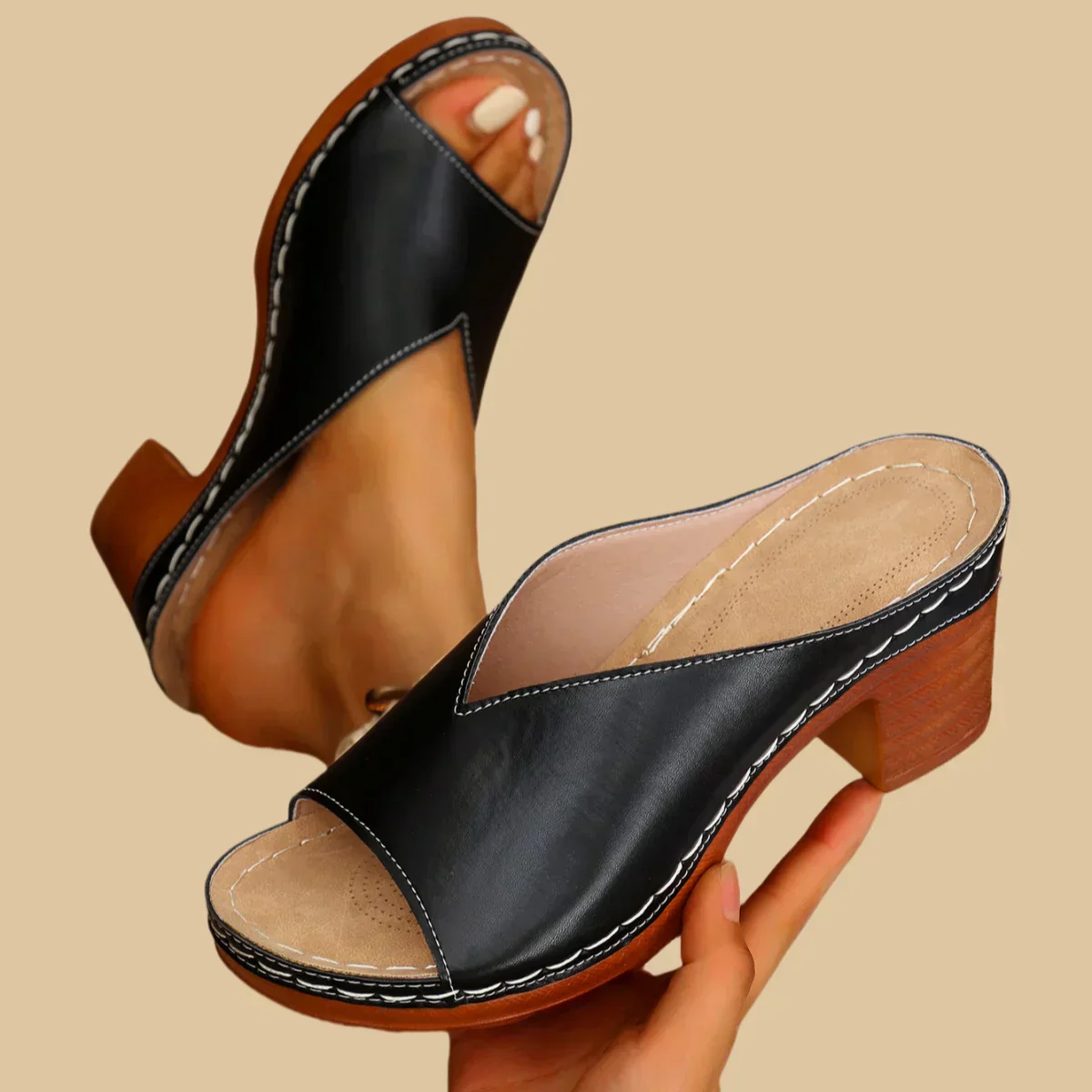 Plexus | Orthopedic Thick Heel Sandal - Image 4