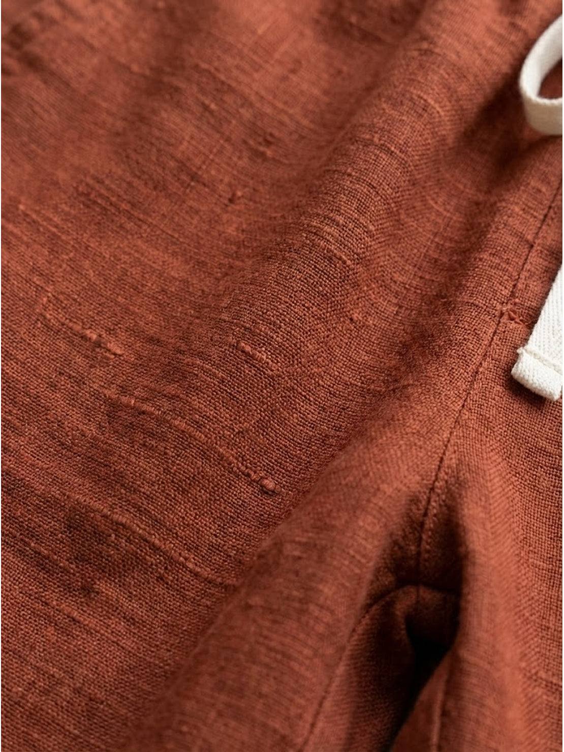 River | Women's Linen Drawstring Pants Relaxed Tapered Fit - Image 15