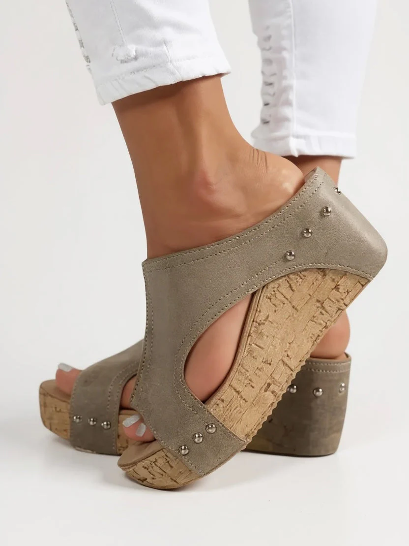 Sasha | Wedge Slide Sandals - Image 4