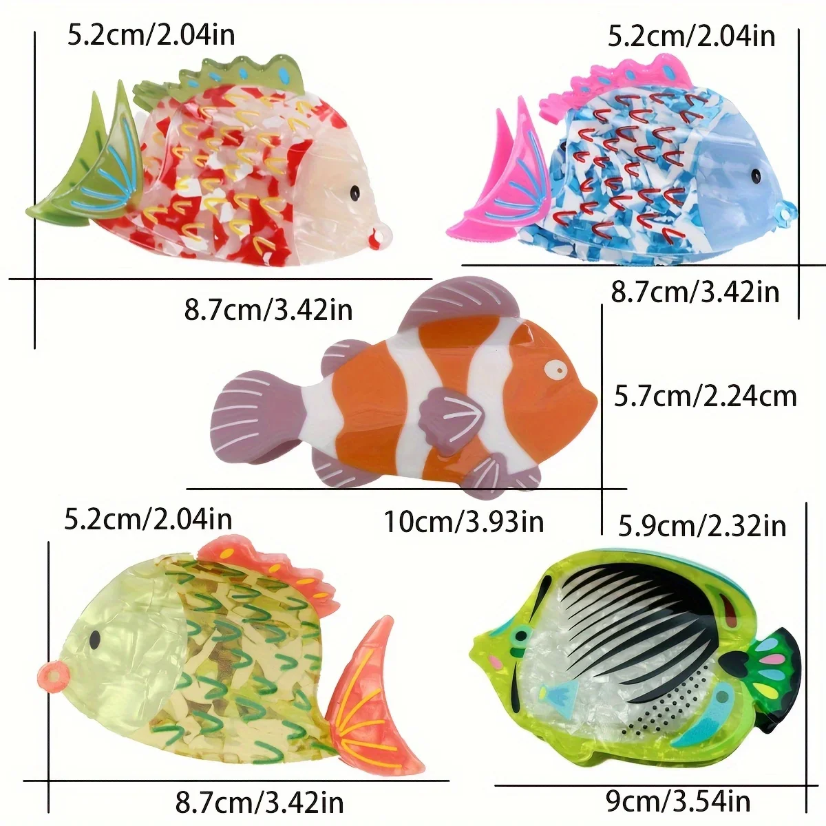 Angel | Women Elegant Shark Clip Fashion Girl Hair Claw - Image 8