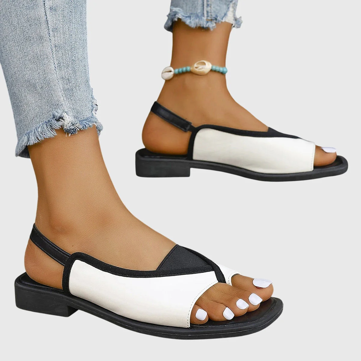 Talia | Women's Orthopedic Slingback Flat Sandals Open Toe - Image 5