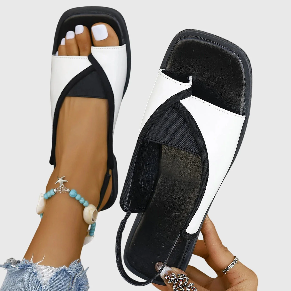 Talia | Women's Orthopedic Slingback Flat Sandals Open Toe - Image 6