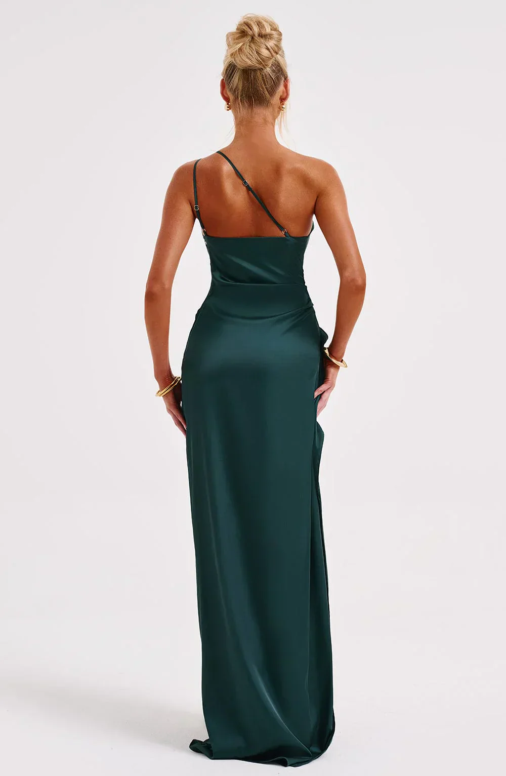 Thalia | Women's One Shoulder Slit Maxi Dress - Image 57