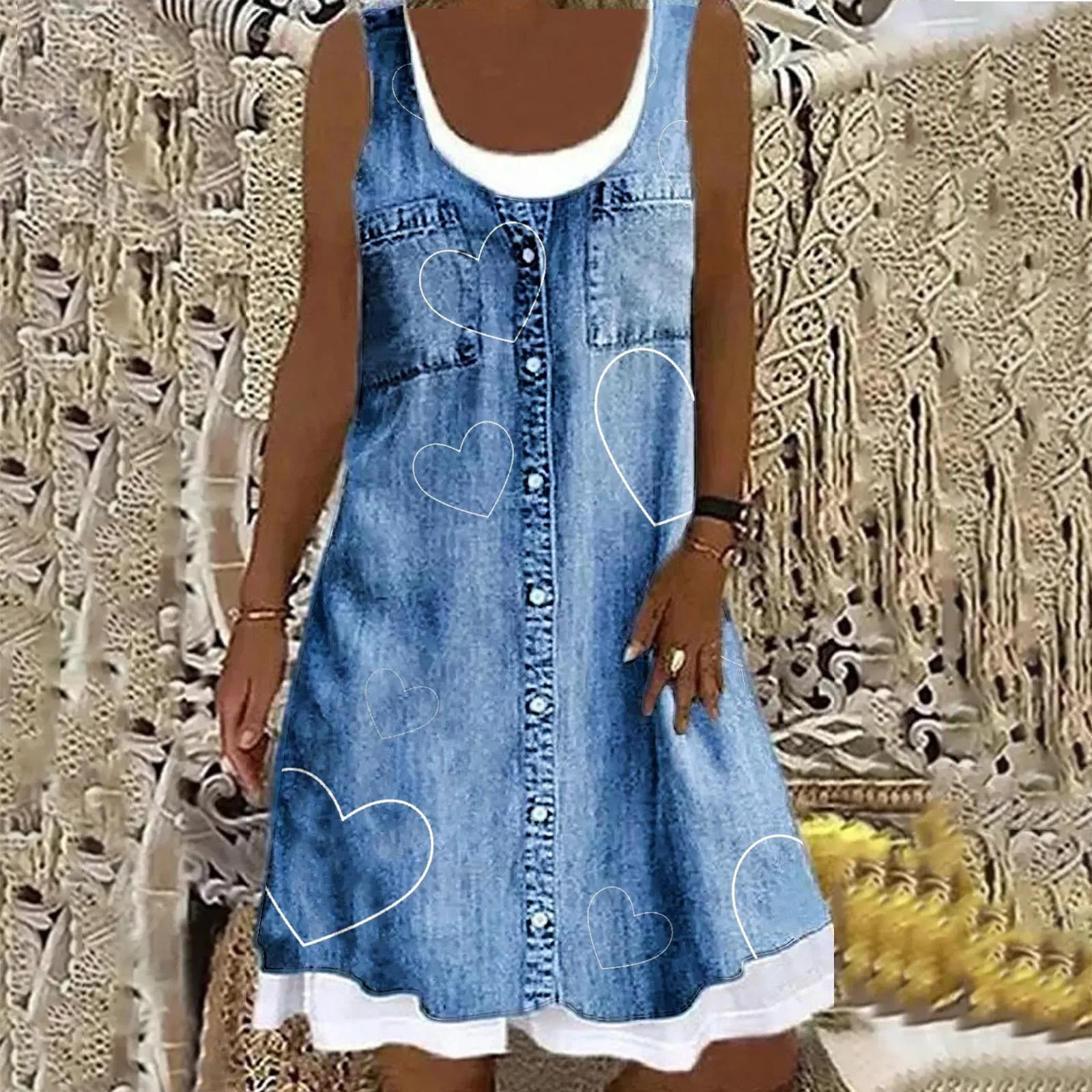Valencia™ | Soft and Elegant Denim Dress - Image 3