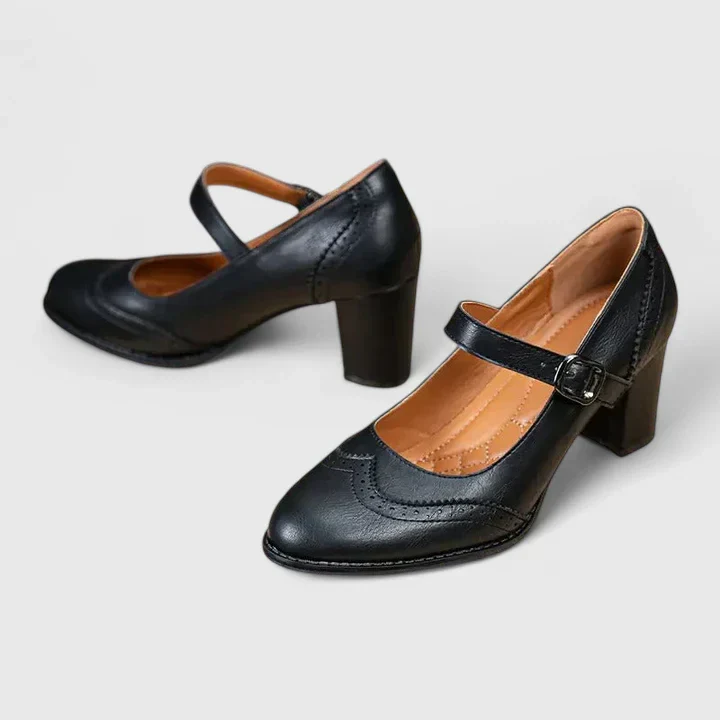 Venetia | Women's Mary Jane Block Heel Shoes - Image 10