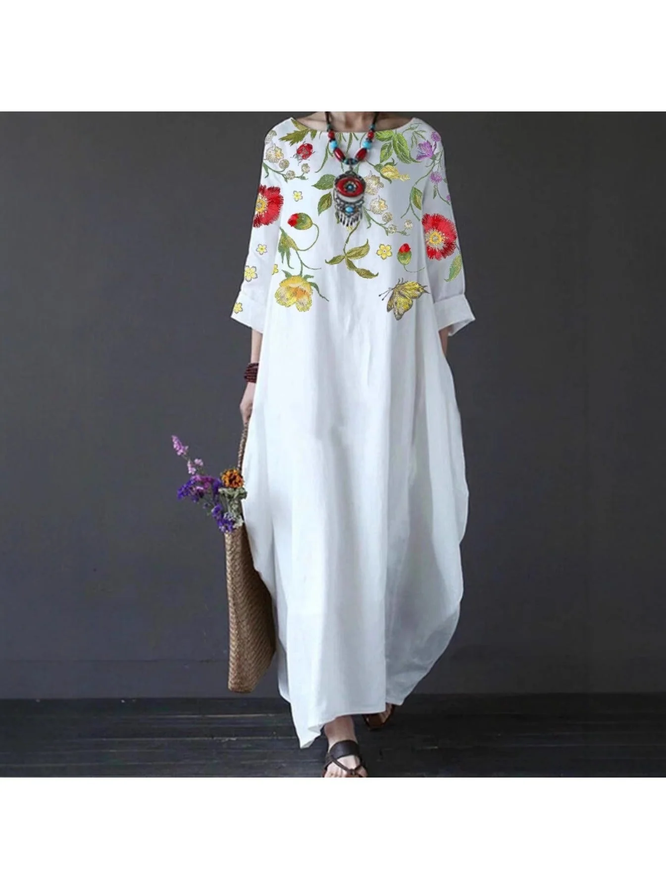 Winifred - Effortless Bloom Casual Maxi Dress - Image 3