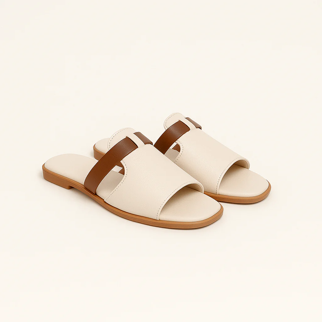 Women's Slip-On Slides – Solid Color Casual Sandals