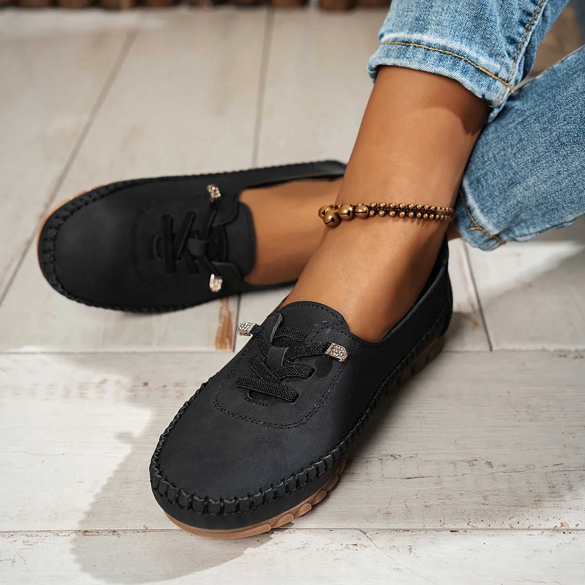 Zara | Women's Comfort Lace Up Loafers - Image 13