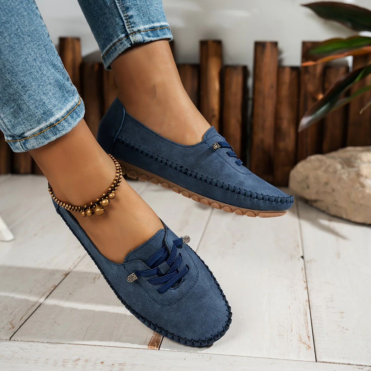 Zara | Women's Comfort Lace Up Loafers - Image 2
